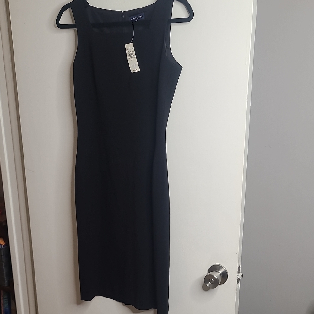 Ann Taylor Classic Black Midi Dress